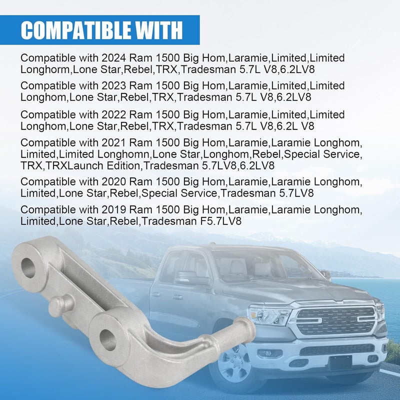 RALZAOTO Rear Right Exhaust Bracket Muffler Support Assembly Compatible with Dodge Ram 1500 5.7L 6.2L 2019-2024 Exhaust Bracket Passenger Side Replace 68395841AA - Image 3